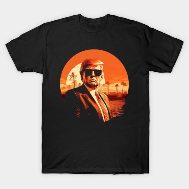 Trump 2024 Sunset T-Shirt by TNM Design